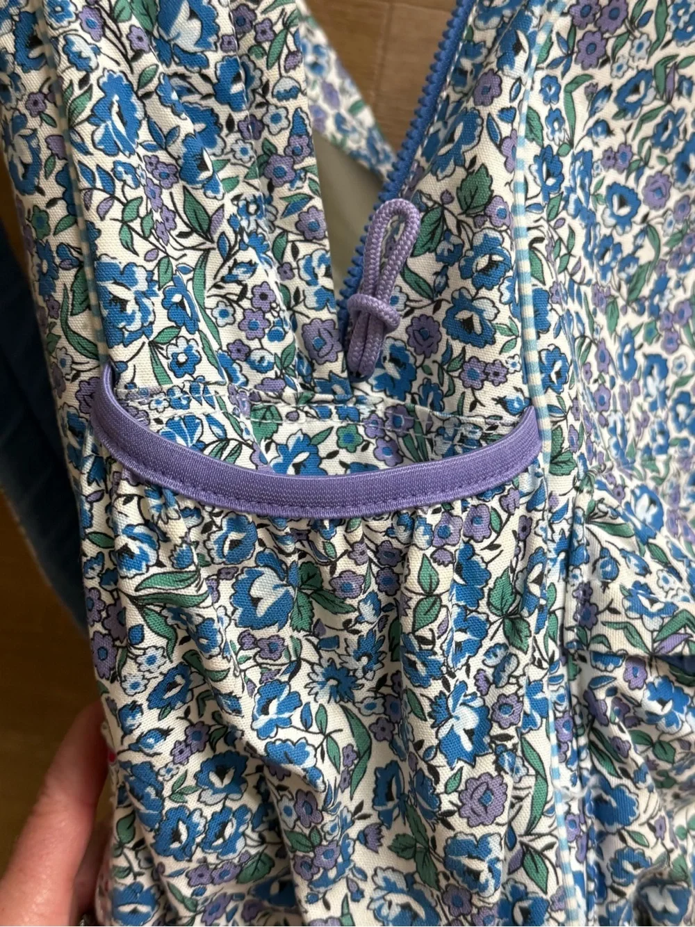 Crewcuts Floral Kids Backpack - Blue & Purple